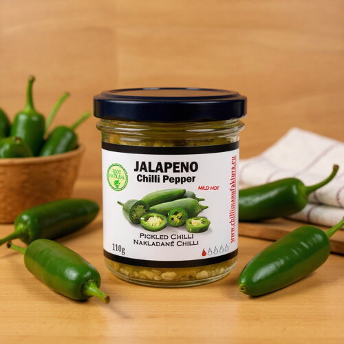 Jalapenos eingelegt, grün und geschnitten 100 g – mild