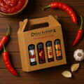 Naturbraune Geschenkbox Sauce 4x100ml