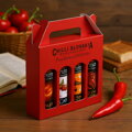 Rote Geschenkbox Sauce 4x100ml