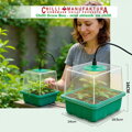 GROW BOX (2x12) mit 2x LED, Chili anzuchtset  2x 12er Box + 30 Chilisamen