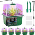 GROW BOX (2x12) mit 2x LED-Beleuchtung, 2x 12er Box + 30 Chilisamen