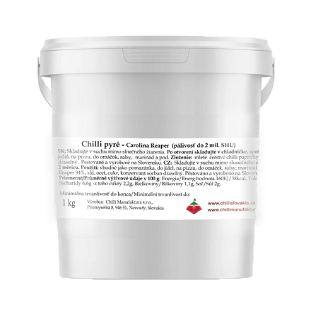 Chilipüree Gastro 1kg - Carolina Reaper (ULTRA HOT)