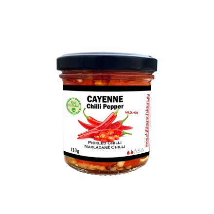 Eingelegter Cayenne, in Scheiben geschnitten 110g