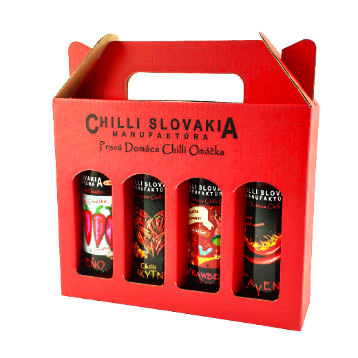 Rote Geschenkbox Sauce 4x100ml Rote Geschenkbox Sauce 4x100ml