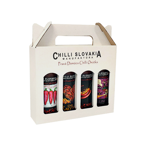 Weiße Geschenkbox Sauce 4x100ml Weiße Geschenkbox Sauce 4x100ml